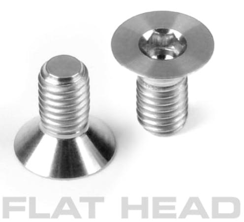 #DY903312-T - HUDY TITANIUM FLAT HEAD SCREW M3x12 (10)