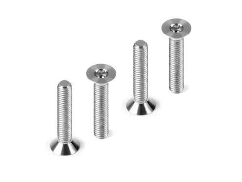 #DY903316-T - HUDY TITANIUM FLAT HEAD SCREW M3x16 (4)