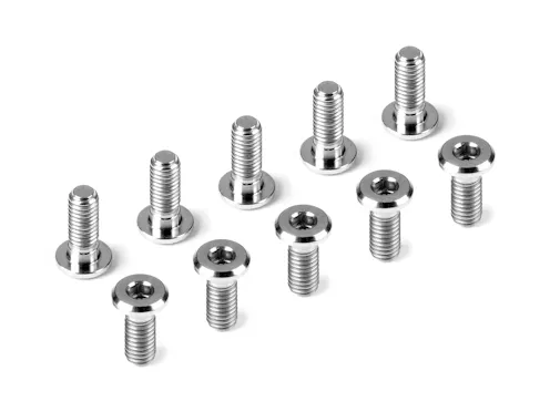 #DY908308-T - HUDY TITANIUM SUPER-LOW HEAD SCREW CENTERING DIA M3x8 (10)