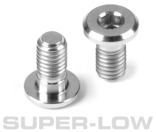 #DY908308-T - HUDY TITANIUM SUPER-LOW HEAD SCREW CENTERING DIA M3x8 (10)