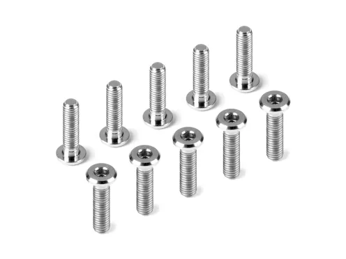 #DY908312-T - HUDY TITANIUM SUPER-LOW HEAD SCREW CENTERING DIA M3x12 (10)