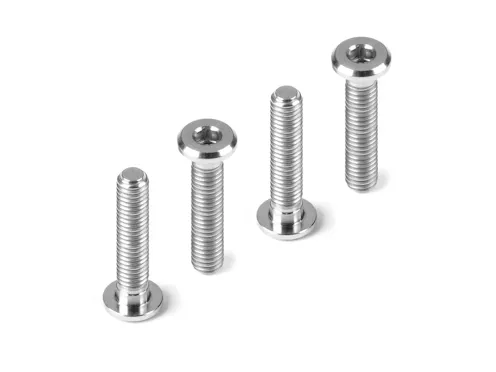 #DY908314-T - HUDY TITANIUM SUPER-LOW HEAD SCREW CENTERING DIA M3x14 (4)