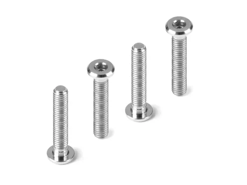 #DY908316-T - HUDY TITANIUM SUPER-LOW HEAD SCREW CENTERING DIA M3x16 (4)