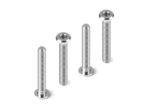 #DY908320-T - HUDY TITANIUM SUPER-LOW HEAD SCREW CENTERING DIA M3x20 (4)