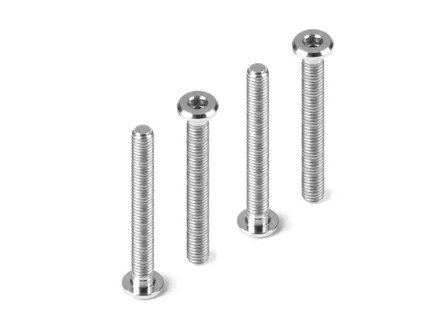 #DY908325-T - HUDY TITANIUM SUPER-LOW HEAD SCREW CENTERING DIA M3x25 (4)