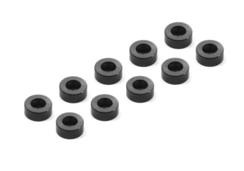 #XR303124-K - ALU SHIM 3x6x2.5MM - BLACK (10)