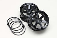#TW-5313B5 - Yokomo Drift Wheel 6 Spoke offset 5mm - Black