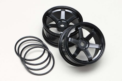 #TW-5313B5 - Yokomo Drift Wheel 6 Spoke offset 5mm - Black