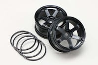 #TW-5313B7- Yokomo Drift Wheel 6 Spoke offset 7mm - Black