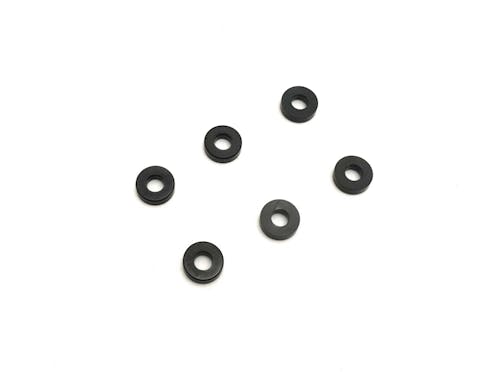 #K.97059-02BK - Aluminum Collar (3x7x2mm/Black/6pcs)