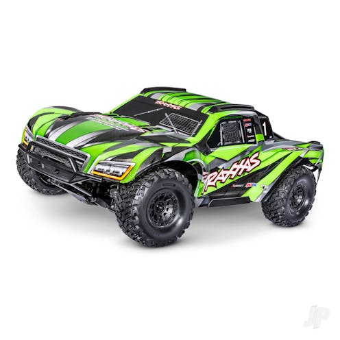 #TRX102076-4-GRN - TRAXXAS Maxx Slash 1:8 4WD RTR Short Course Truck, Green (+ TQi 2-ch, VXL-6S, Velineon 2000kV, TSM)