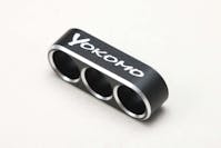 #ZC-WGB3 - Yokomo Aluminum wire guide for 12 gauge (black/3 holes)