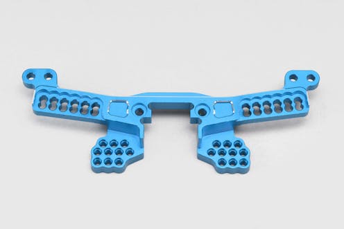 #Y2-018AR2BL - Yokomo Aluminum rear shock tower (blue) - RD/SD