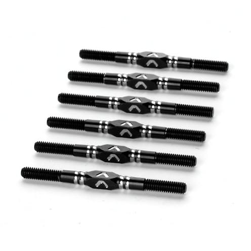 #AV10236 - Avid Ringer 3.5mm titanium turnbuckle set - black (AE B84 or B84D)
