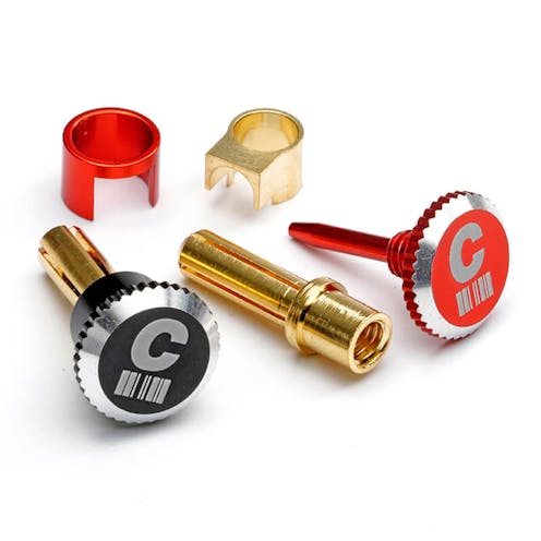 #C0343 - CENTRO LOCKDOWN HEATSINK BULLET PLUG GRIPS WITH 4MM BULLETS