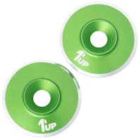 #1U-820821 - 1UP LOWPRO 7075 ALLOY WING WASHERS - PR - GREEN