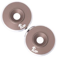 #1U-820921 - 1UP LOWPRO 7075 ALLOY WING WASHERS - PR - GUN METAL