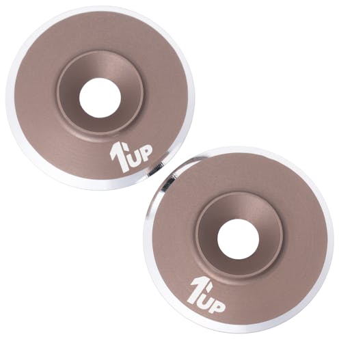 #1U-820921 - 1UP LOWPRO 7075 ALLOY WING WASHERS - PR - GUN METAL