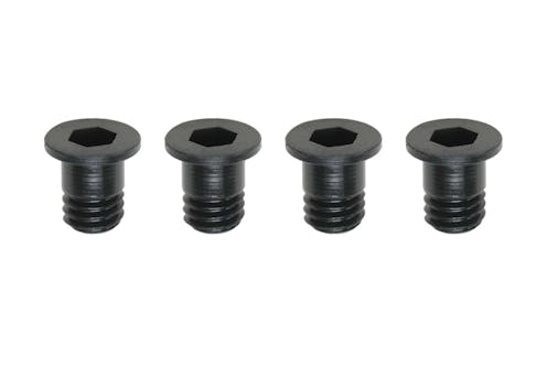#ZC-F34SB - Yokomo M3x4 Flat Head Socket Step Screw(Black) 4pcs.
