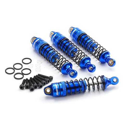 #FTAR064B - FASTRAX ARRMA GROM/GRANITE/MOJ AVE ALUM SHOCK SET (4PC) - BLU