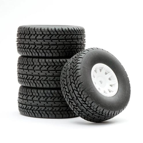 #FTAR071W - FASTRAX ARRMA MOJAVE WHEEL/TYRE 1/18 SET (4PC)