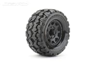 #JK2801CB - JETKO EX TYRE MT TOMAHAWK BLACK WHEEL 2.8 HEX 12,14,17MM (2)"