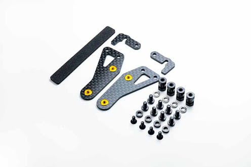 #KOS04355-12 - KOSWORK 2.0MM SHORTY BATTERY MOUNT SET FOR KYOSHO TURBO OPTIMA MID SP