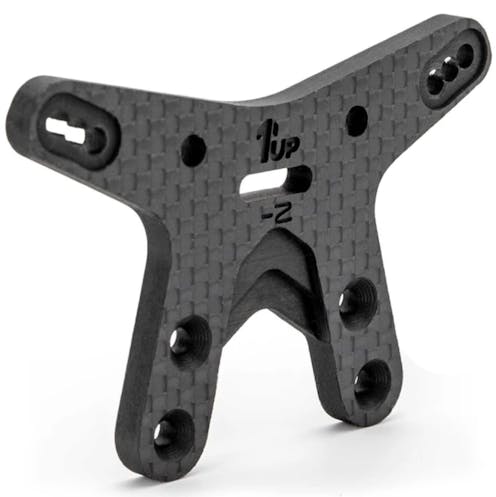 #1U-15515 - 1UP RACING CF1 – CARBON FIBRE -2MM FRONT SHOCK TOWER (AE B7 OR B7D)