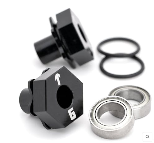 #1U-15536 - 1UP RACING DIRECTHEX HUB AXLES - AE TC8 - 6MM