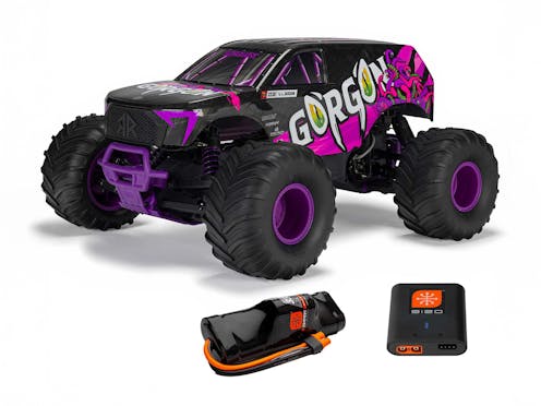 #ARA3230ST4 - ARRMA 1/10 GORGON MEGA 550 2WD MT - BATTERY & CHARGER - PURPLE