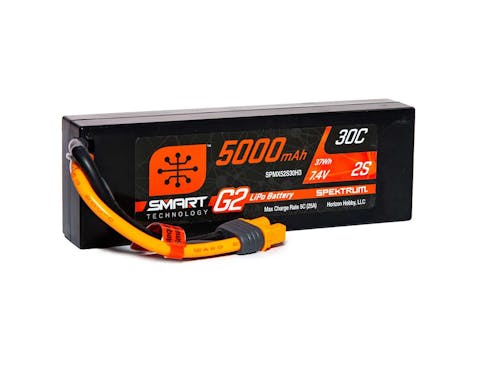 #SPMX52S30H3 - SPEKTRUM 5000mAh 2S 7.4V SMART G2 30C - IC3
