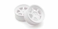 #K.FAH709W - KYOSHO 1:10 FAZER FZD2 RAYS TE37V WHEEL OFFSET 5MM (2) WHITE