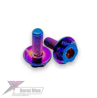#EXAB3X6 - Exalt - Surelock Burnt Blue titanium 2in1 3 x 6mm motor screw kit (pr)