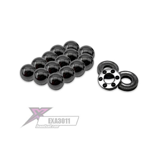 #EXA3011 - Exalt - Precision tungsten carbide 3/32 diff balls and ceramic caged thrust race kit