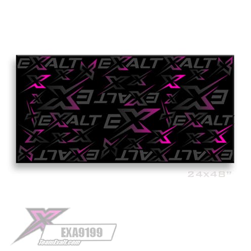 #EXA9199 - Team Exalt pit mat with stitched edges (24 x 48 inch)