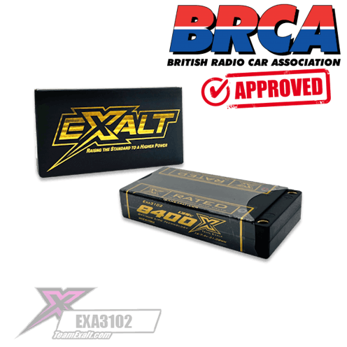 #EXA3102 - Exalt X-Rated - 8400mah 135C 1S 3.7v LIPO battery pack - BRCA LEGAL