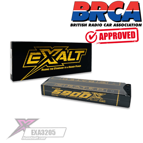 #EXA3205 - Exalt X-Rated - 5900mah 135C 2S ULCG Stick 7.4v LIPO battery pack - 19.5mm (5mm) BRCA