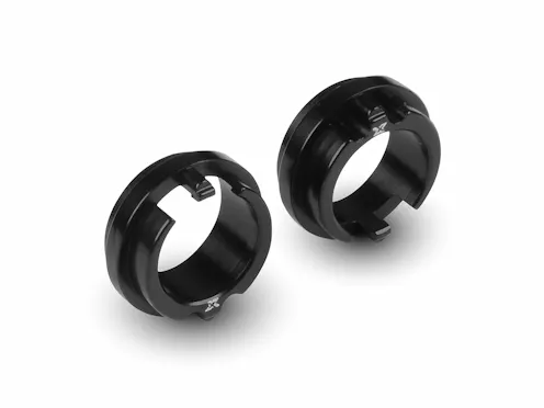 #XR302067-K - X4 ALU ADJUSTMENT BALL-BEARING HUB FOR UNI BULKHEADS - BLACK (2)