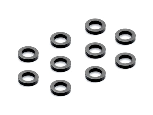 #XR303141-K - ALU SHIM 3x5x1.0MM - BLACK (10)