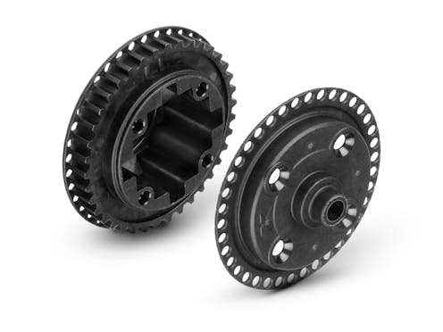 #XR304912 - X4 COMPOSITE GEAR DIFF. CASE 38T PULLEY & COVER FOR UNI BULKHEADS