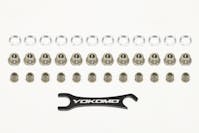 #MS-B60A12 - Yokomo Alum.Hard Court Suspension Ball Set (12set)