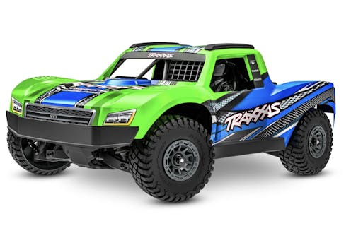 #TRX108164-1-GRN - TRAXXAS Mini Slash 4x4 RTR TQ BL-2s - USB-C Charger / 2s LiPo - GREEN
