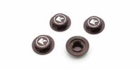 #K.IFW649GM - KYOSHO 1:8 INFERNO SERRATED CLOSED WHEEL NUTS (4) GUN METAL