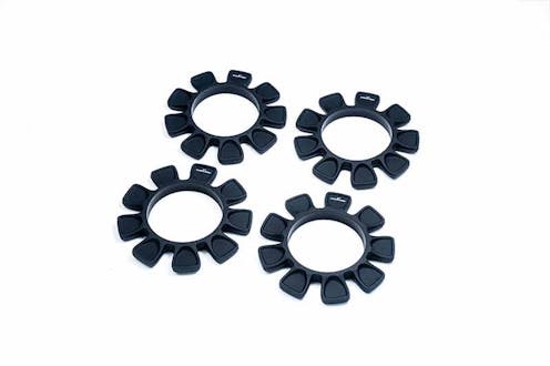 #KOS14605BK - KOSWORK UFO HIGH STRENGTH SILICONE 1:8 BUGGYTIRE GLUE BANDS (4) BLACK