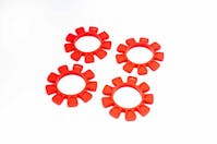 #KOS14605R - KOSWORK UFO HIGH STRENGTH SILICONE 1:8 BUGGYTIRE GLUE BANDS (4) RED