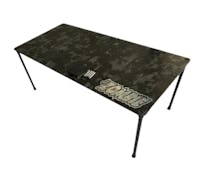 #C-TZ-100FC4 - ZOMBIE FORGED CARBON mini desk w 95mm leg FOR 1/10 TOURING CARS 25x12cm