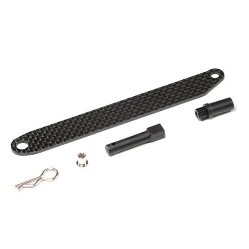 #LC7123 - LC Racing Carbon fibre battery strap and holders set (LC10B5 V2)