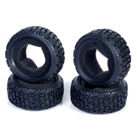 #LC8081 - LC Racing Super Soft Rally tyres with foam inserts - 4 pcs (PTG-2)
