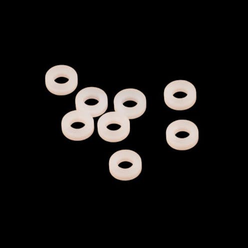 #LC6289 -  Nylon shock cartridge spacers - 3.2mm x 6.3mm x 1.8mm - 8 pcs (all EMB, BHC,  LC12B1)