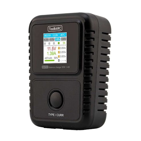 #TK13300 -ToolKitRC M450 - 0.1-5amp LIPO 50W AC 240v charger (1-4S LIPO)